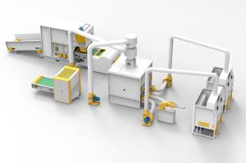 Linha de Mistura e Preenchimento de Fibra–Esponja HJ-500