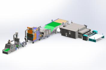 Linha de Produção de Acolchoamento HJ-Poliéster